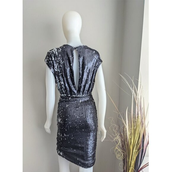 H&M Silver Sequin Cocktail Dress - Picture 5 of 6